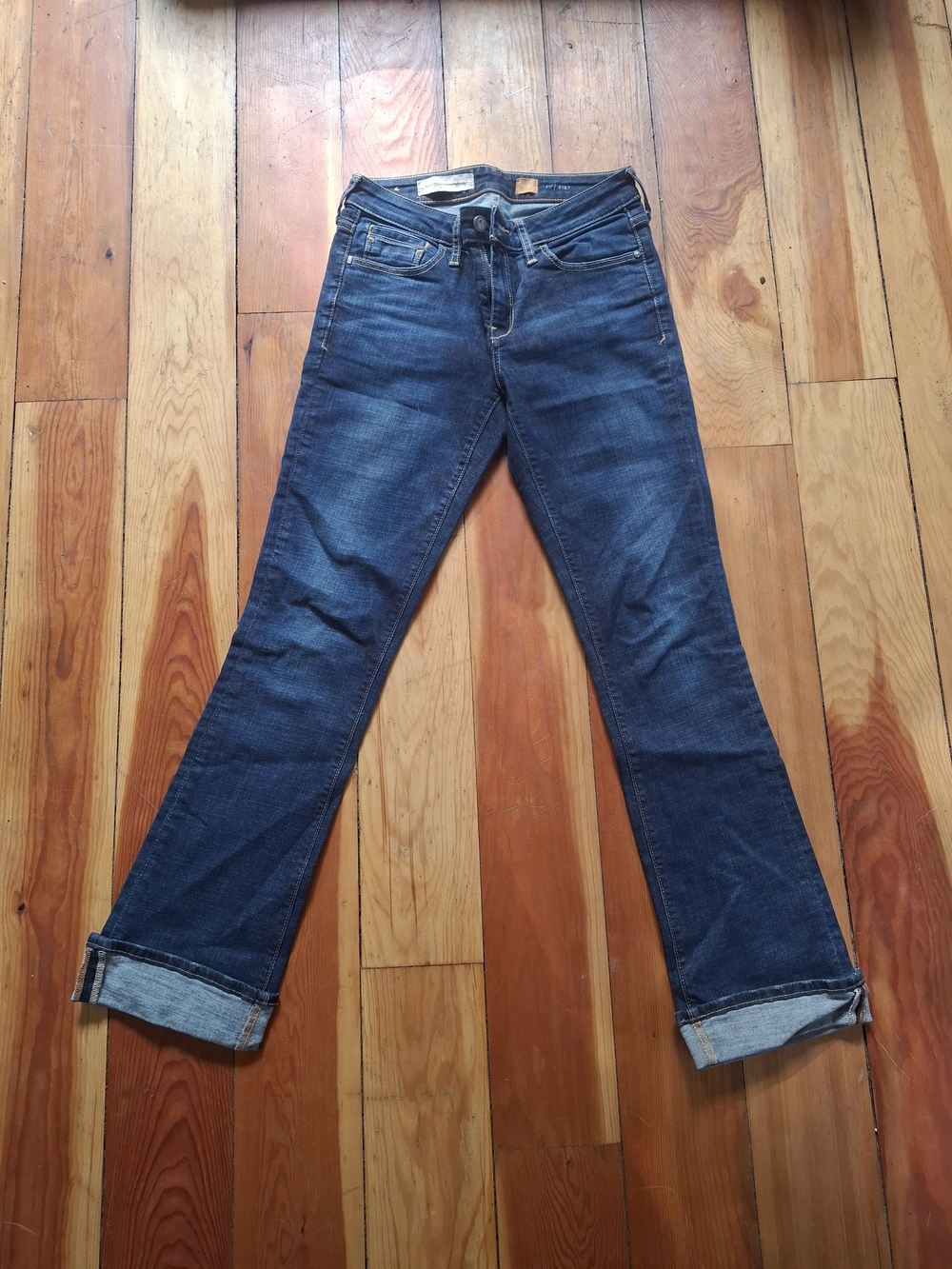 Pilcro Dark Blue Bootcut Jeans